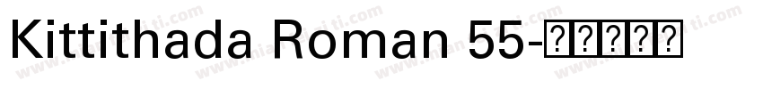 Kittithada Roman 55字体转换